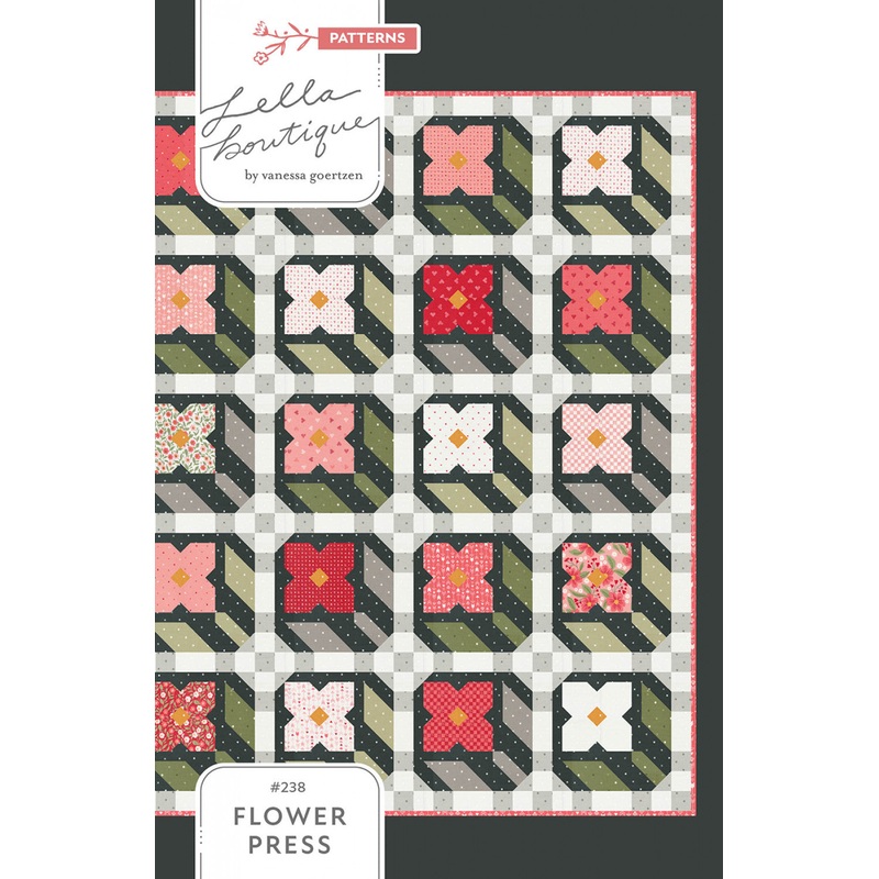 Flower Press Quilt Pattern by Lella Boutique