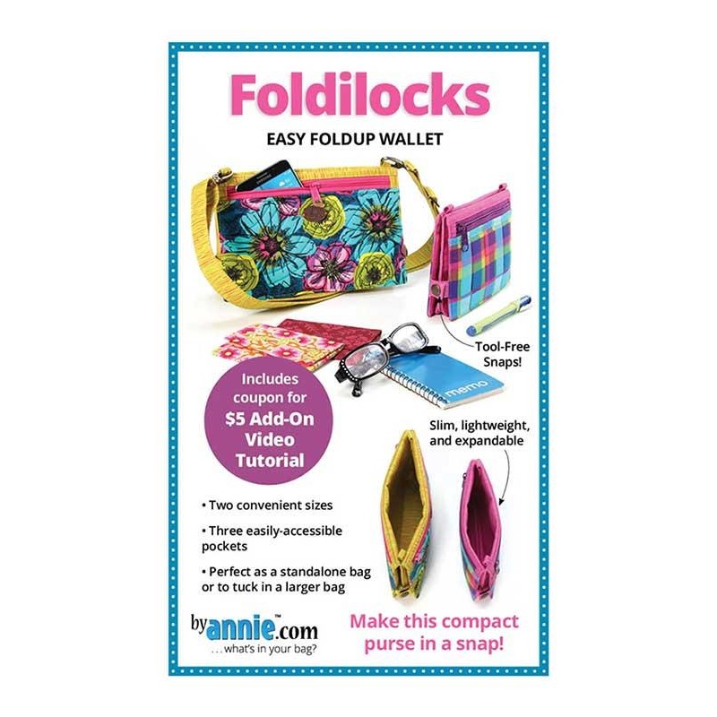 Foldilocks Bag/Tote Pattern Annie Unrein Patterns By Annie PBA-316