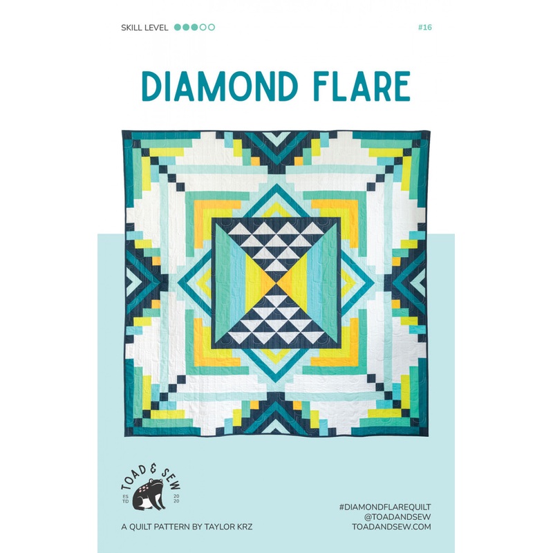 Diamond Flare Quilt Pattern by Toad & Sew