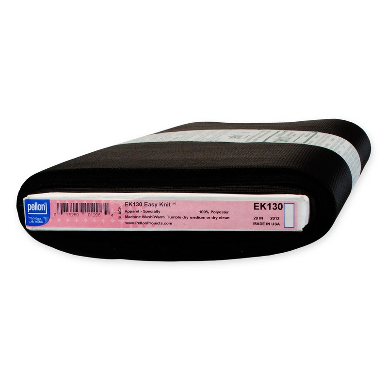 Pellon EK130 Easy-Knit Interfacing 20" x 10 yards Bolt. Color: Black.