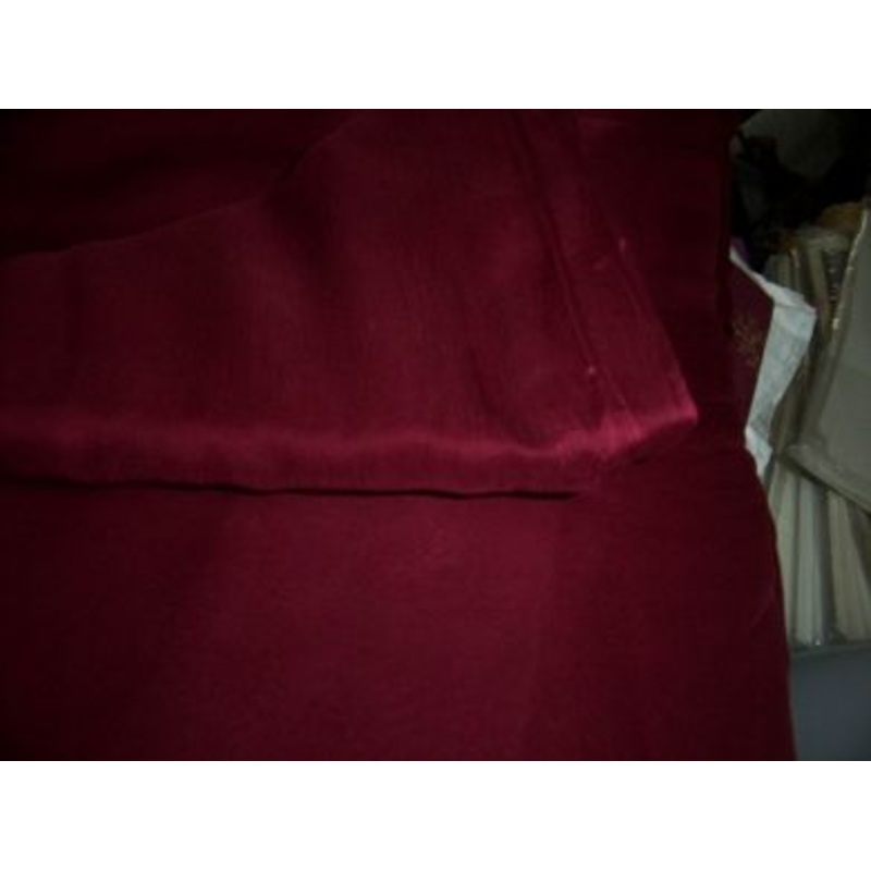 red wine silk chiffon fabric 44"