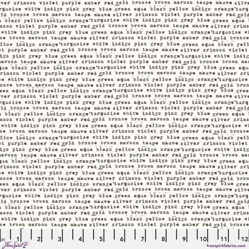 Stamped Monochrome Paper Seth Apter Free Spirit Cotton Fabric FS-PWSE051.PAPER