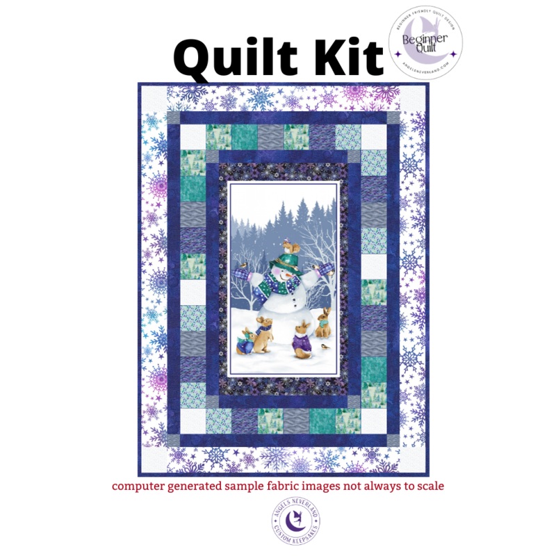 Flurry Friends DIY Easy Beginner QUILT KIT - Picture This Pattern