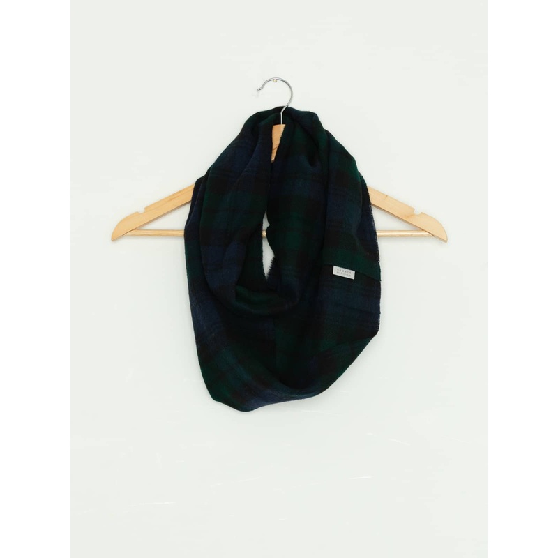 Small 100% Merino Wool Infinity Scarf - Blackwatch Style Tartan