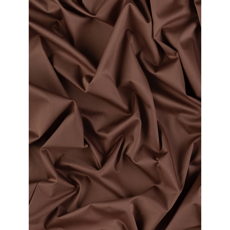 Stretch Cotton Sateen - Belgian Chocolate