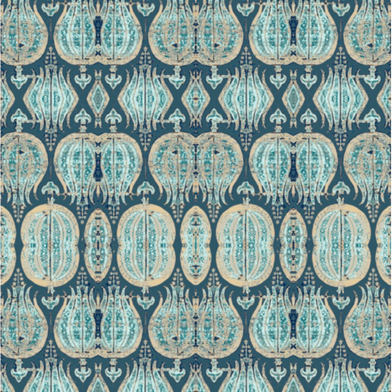 Tandoor Prussian Fabric