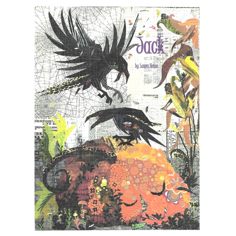 Jack The Pumpkin Collage Pattern by Laura Heine
