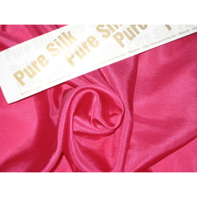 RICH Hot Pink COLOUR PLAIN HABOTAI SILK 54"