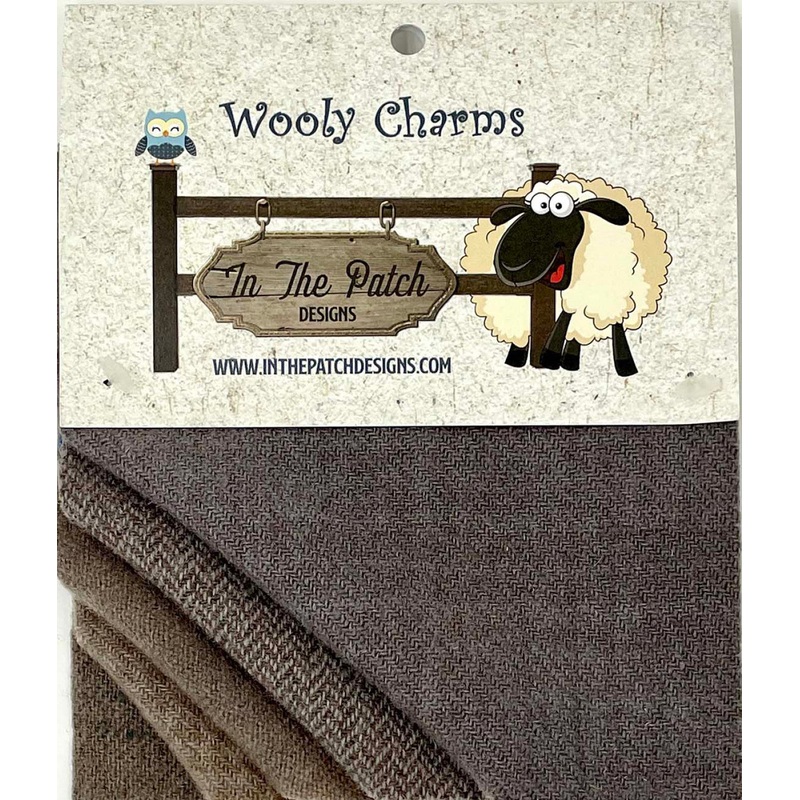 Wooly Charms 5in x 5in Bunny Taupe 5ct # WC4740- Special Order