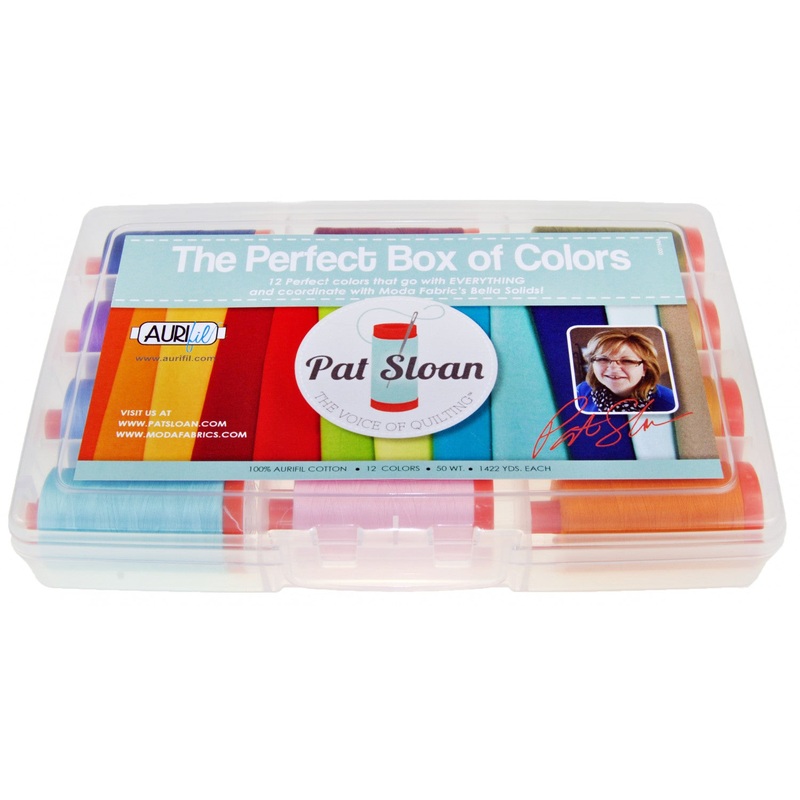 Pat Sloan Perfect Box of Colors # PSCB5012 12 Large Spools Cotton 50wt - Special Order