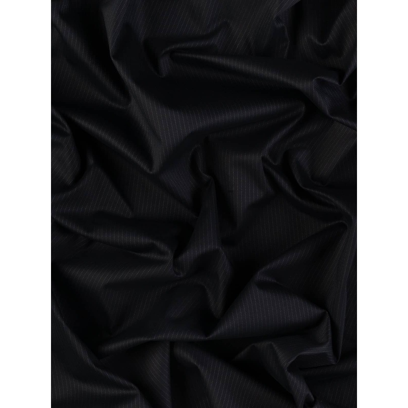 Stretch Cotton Sateen Twill - Pinstripes and Pearls