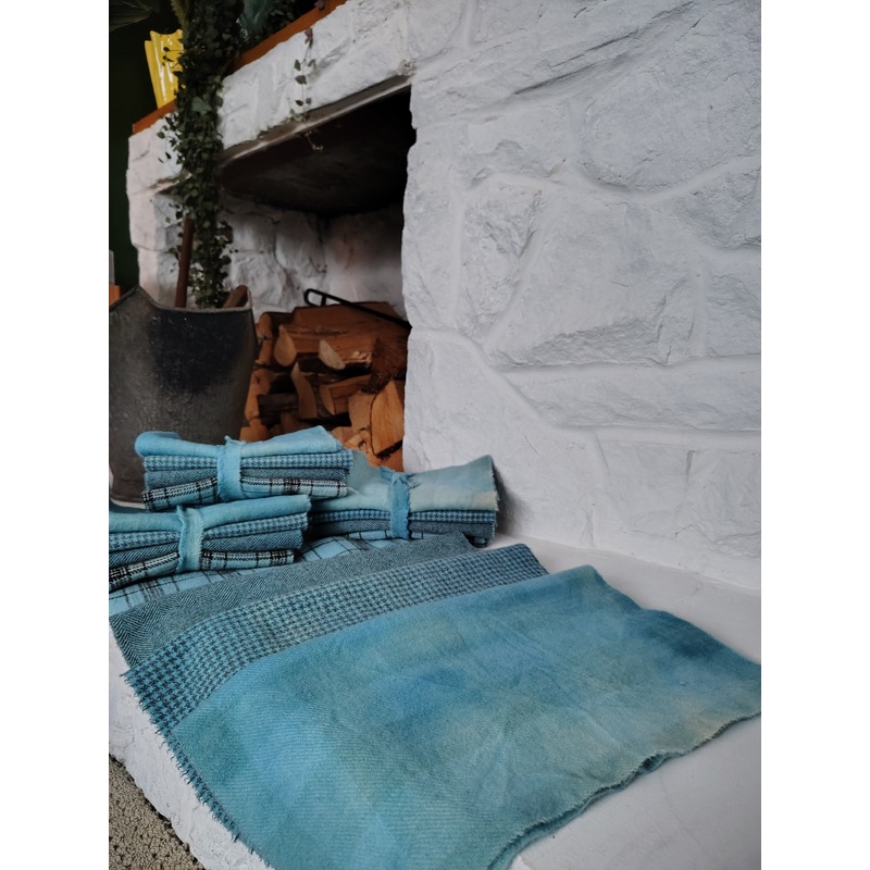 Nautical Hand Dyed Wool Fat Eighth Bundle
