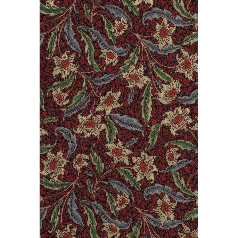 Stoneywell Red / Black Tapestry Fabric