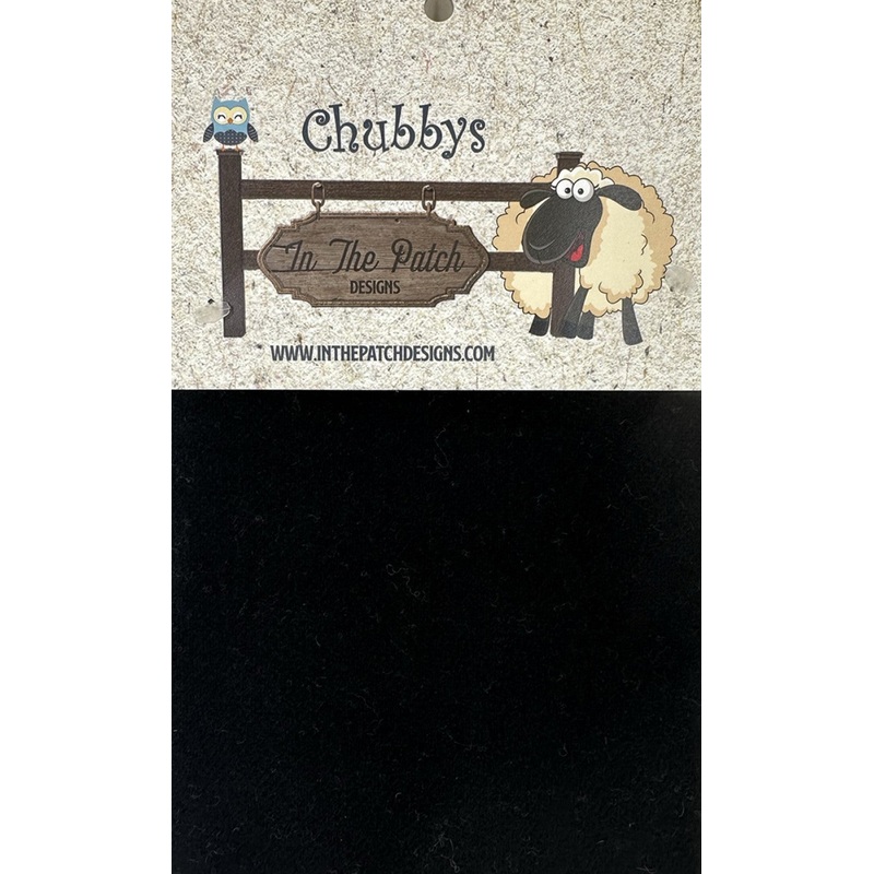 Wool Chubbys 16in Felted Square Black # WCH5033- Special Order
