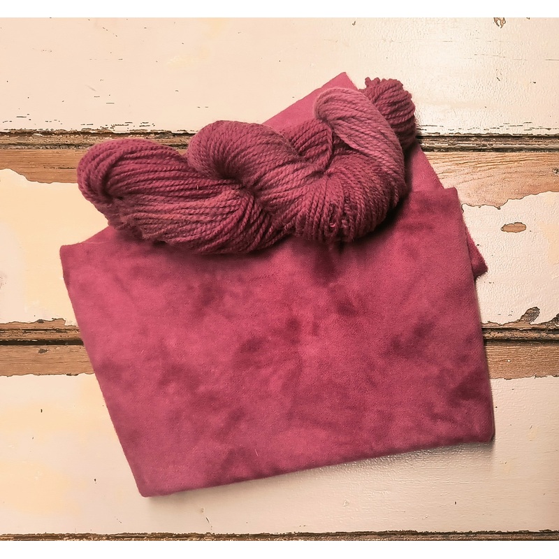 Deep Pink 01 M Hand Dyed Wool Yarn