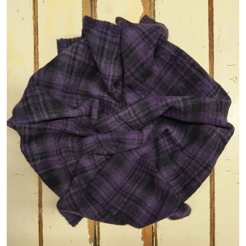 BLUE VIOLET Hand Dyed Plaid Wool (Dark) (Wholesale)
