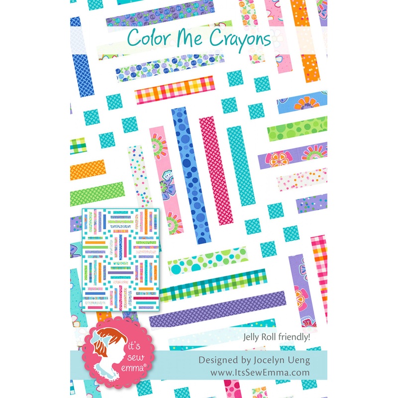 Color Me Crayons Quilt Pattern by Its Sew Emma