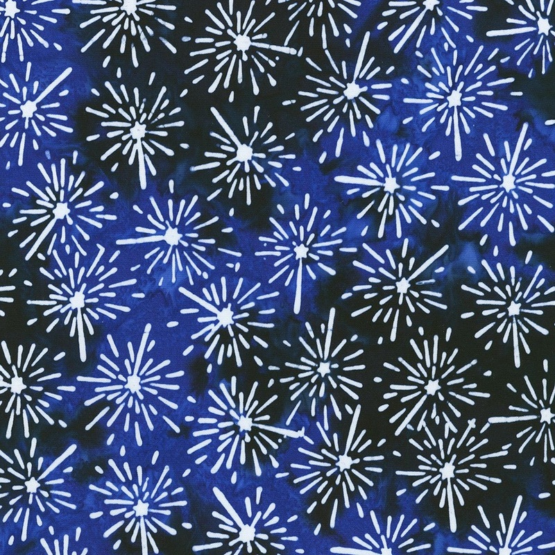 RK Artisan Batiks: Liberty 2 - Fireworks: Nautical