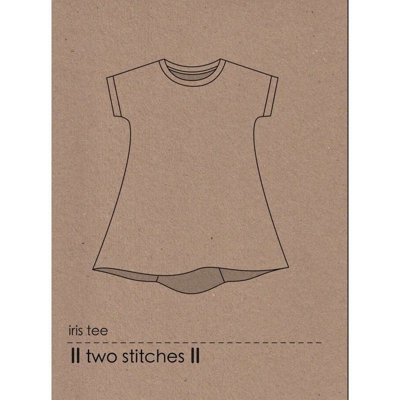 Two Stitches - Iris Tee Sewing Pattern 6 months - 9 years