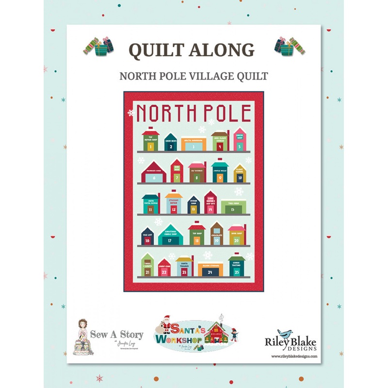 North Pole Village Advent Quilt # BSI283 - Special Order
