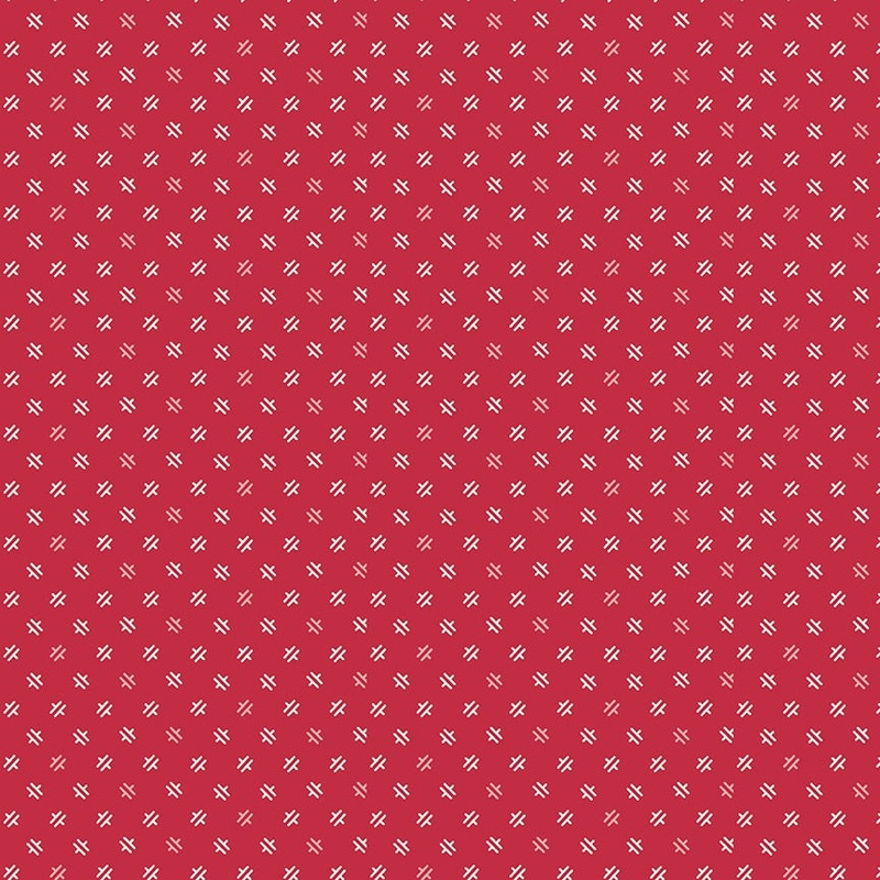 Piece & Plenty Weave Berry Red Lori Holt Riley Blake Designs Cotton Fabric
