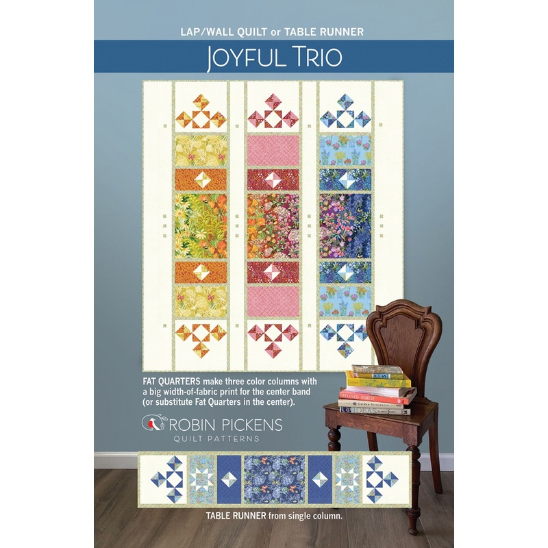 Joyful Trio Quilt Pattern by Robin Pickens