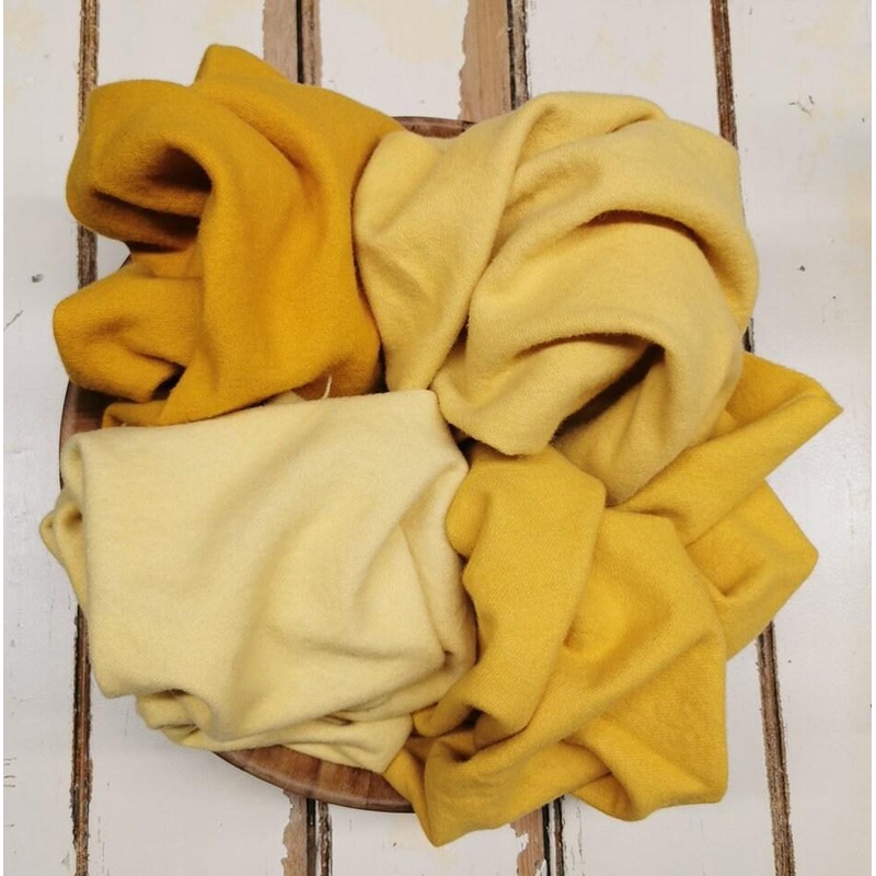 MUSTARD VALUES P | Set of 4 Hand Dyed Wool