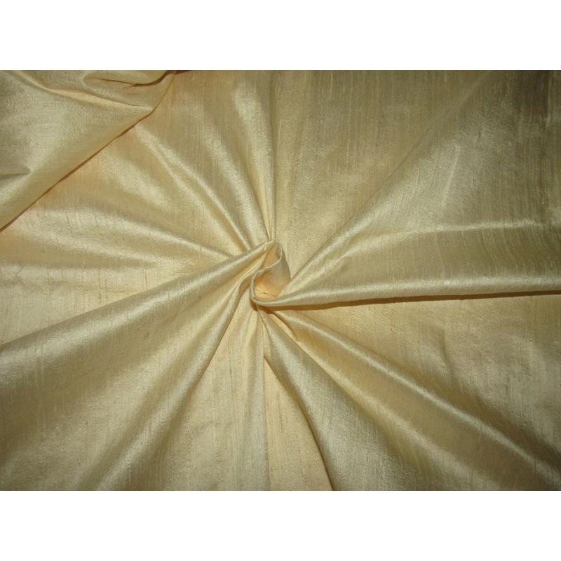 Silk Dupioni dark cream Fabric 54" with slubs