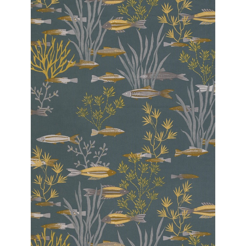 100% Cotton Curtain Fabric - Shallows Shale