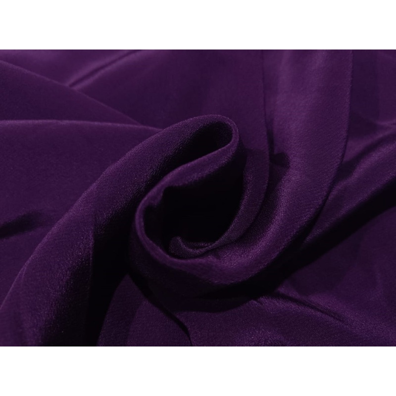 100% Silk Georgette Fabric 54" wide 23.81mm/90grams available in five colors AUBERGINE