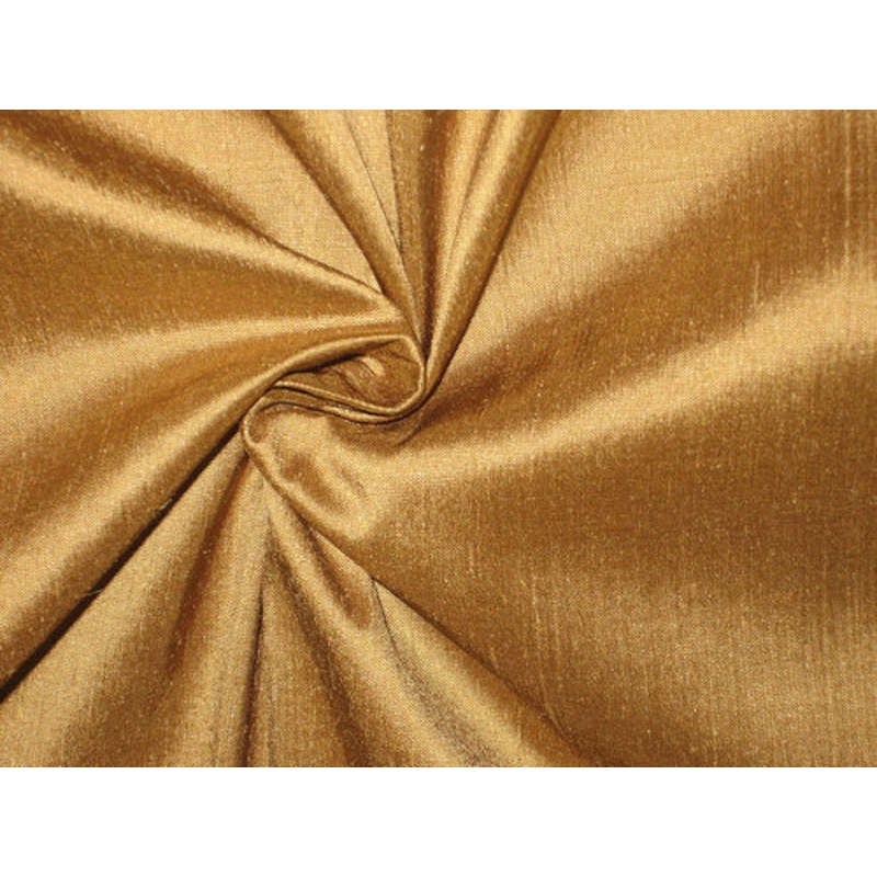 SILK Dupioni FABRIC 44" Shimmering Gold