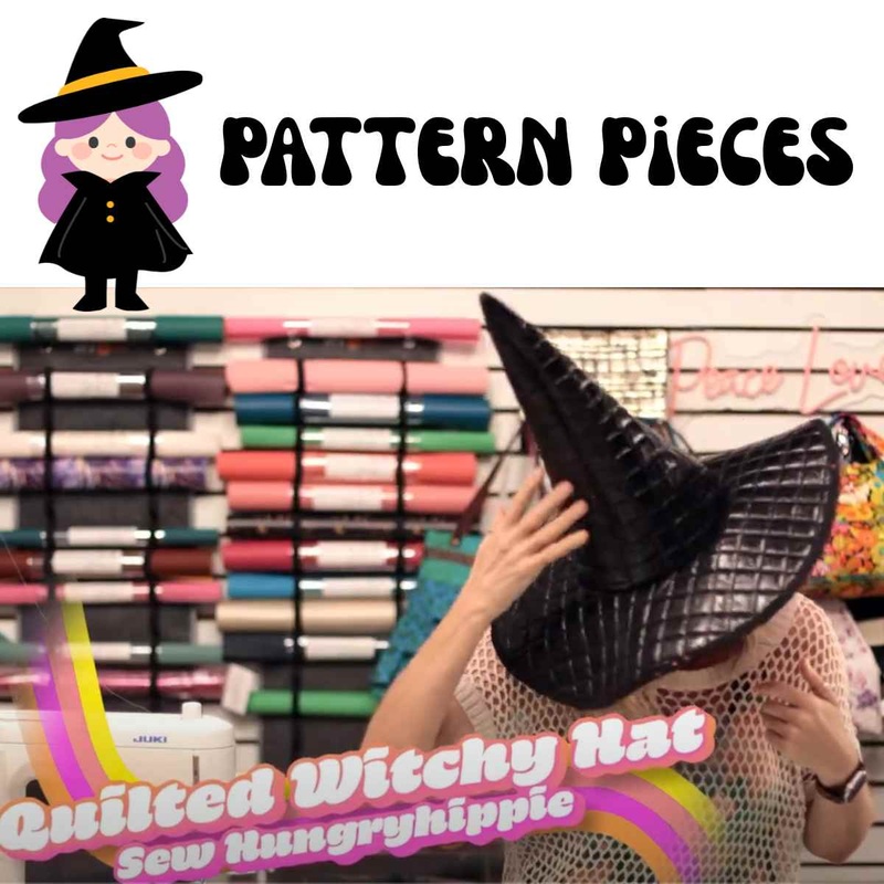 Witchy Hat PDF Pattern Pieces to print out
