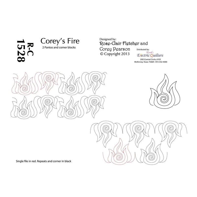 1528 Corey's Fire Pantograph by Rose-Clair Fletcher
