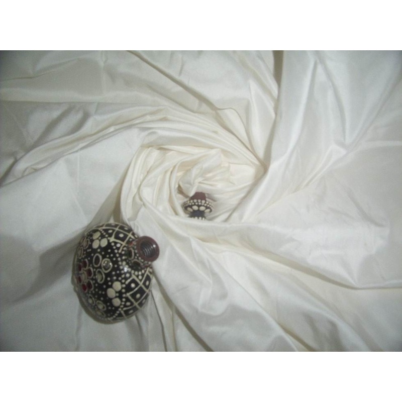 50 YARDS OF Dark IVORY SILK TAFFETA 54" WIDE TAF2