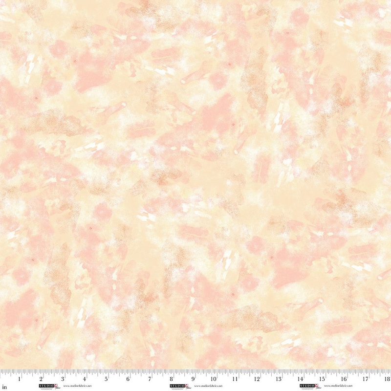Air Mail Allover Texture Peach Nancy Smith Studio E Cotton Fabric SE-8505-34