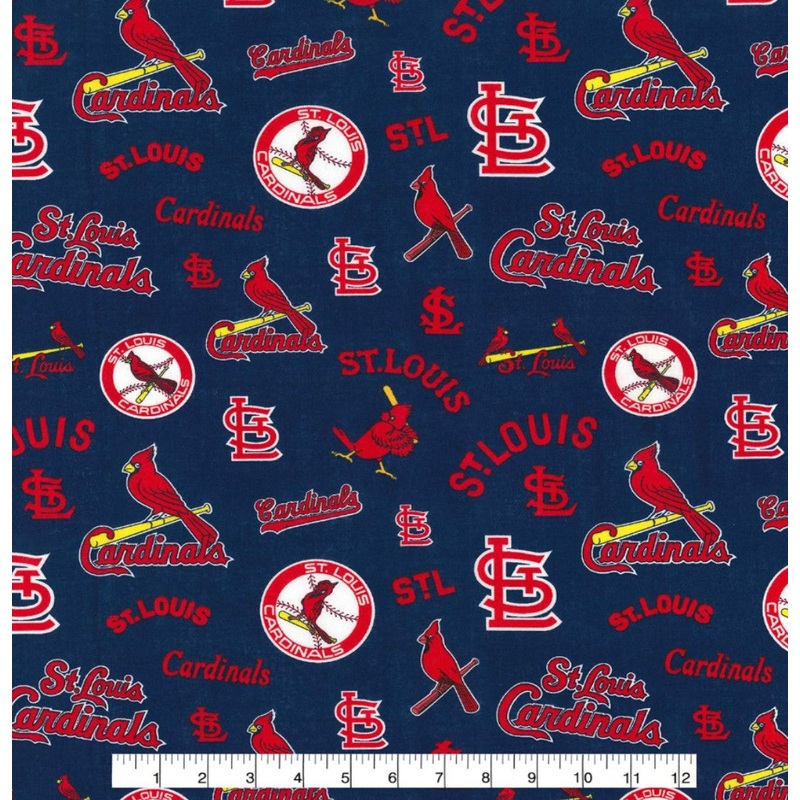 Saint Louis Cardinals MLB Baseball Cooperstown Fabric Traditions Cotton Fabric