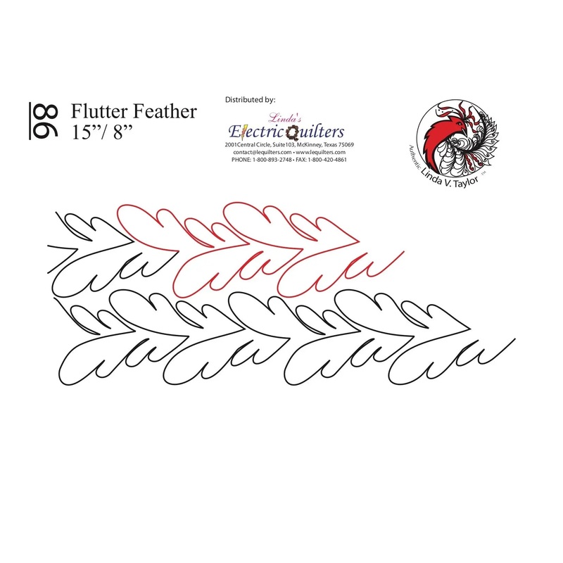 086 Flutter Feather Pantograph by Linda V. Taylor