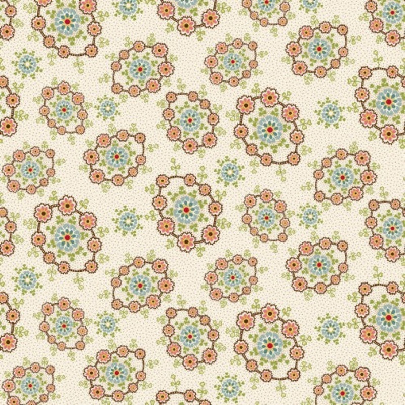 118" Candlelight & Romance Floral Wreaths Cotton Wideback Fabric Per Yard