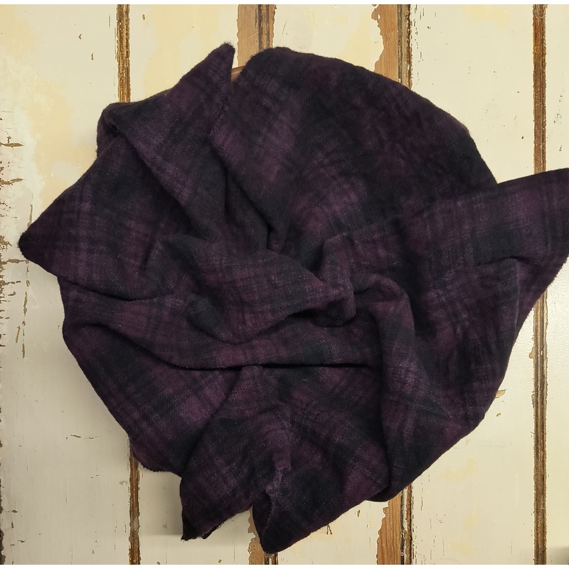 SANGRIA Hand Dyed Plaid Wool (Dark) (Wholesale)