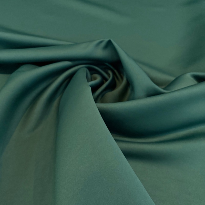 Satin D'Hauteur Fabric - Hunter