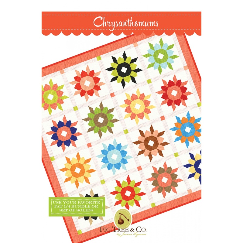 Chrysanthemums Quilt Pattern by Fig Tree & Co.