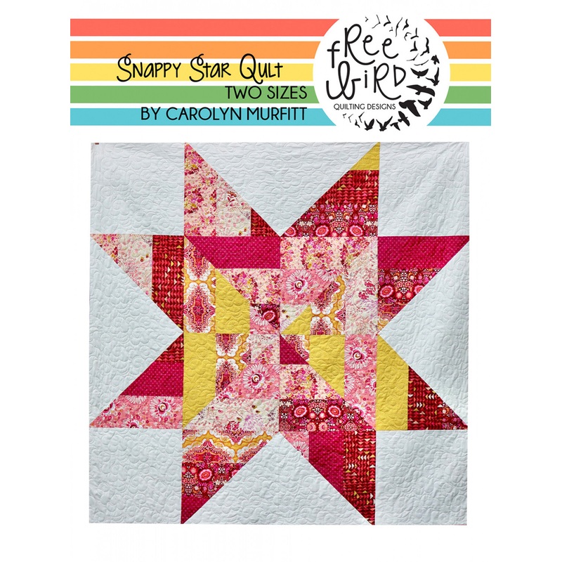 Snappy Star Quilt Pattern by Free Bird Quilting Designs
