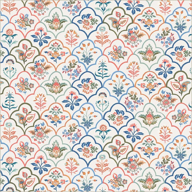 Tapestry Botanica Ivory Cotton 43/44 Fabric Per Yard