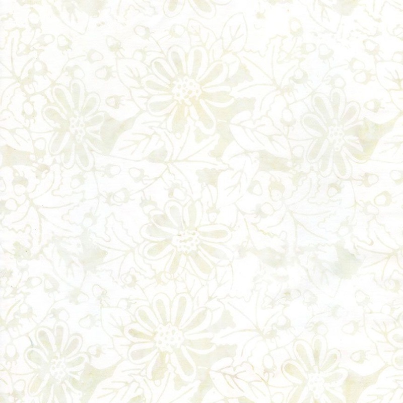 Tonga Heron Water Painted Floral Lace Timeless Treasures Cotton Fabric TT-TONGA-B3064-LACE