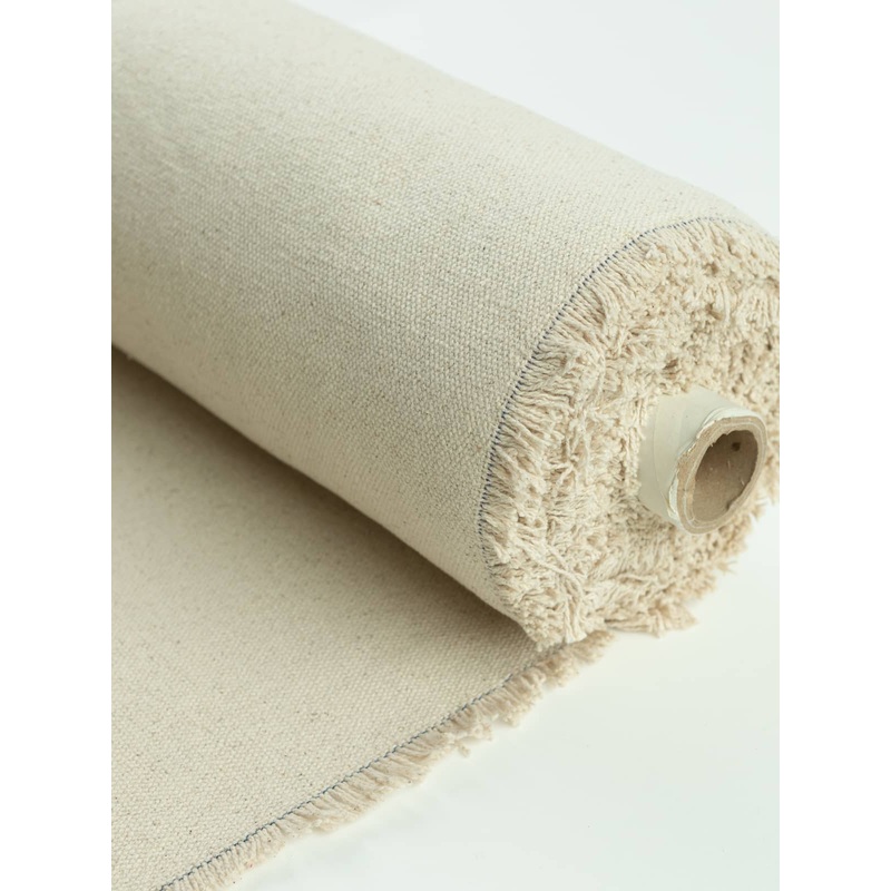 100% Cotton Hopsack Furnishing (Linen-Look) - Ecru