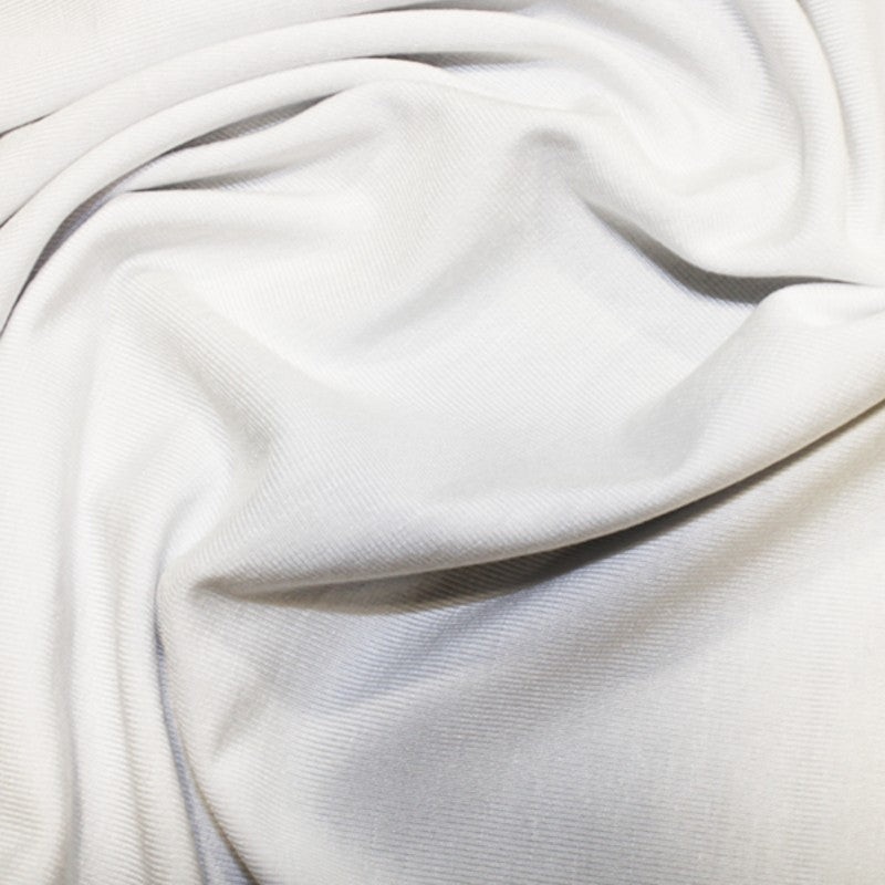 Bamboo Lycra Jersey 72" wide dyeable White