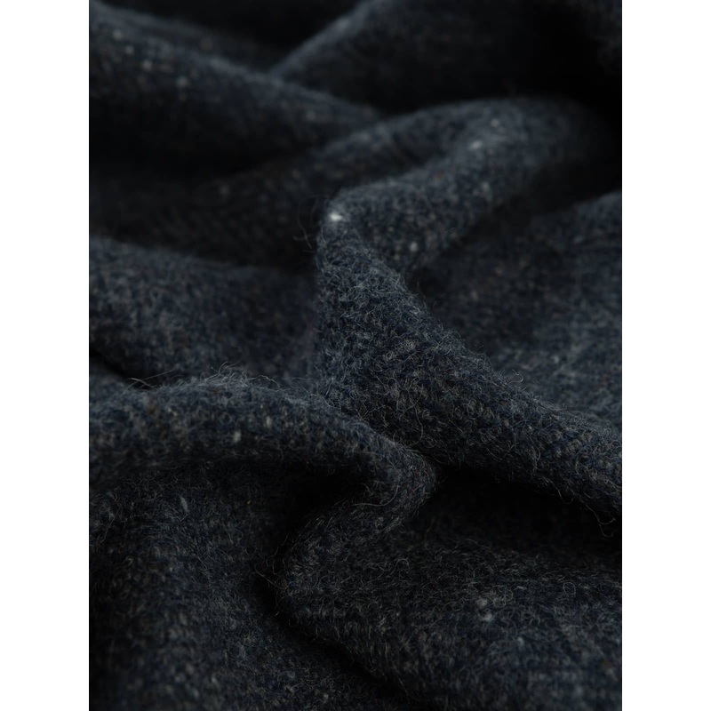 Irish Wool Donegal Tweed Herringbone - Slate Cascade