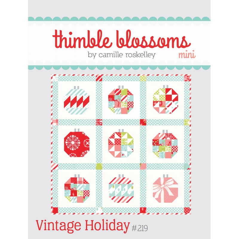 Mini Vintage Holiday Quilt Pattern by Thimble Blossoms