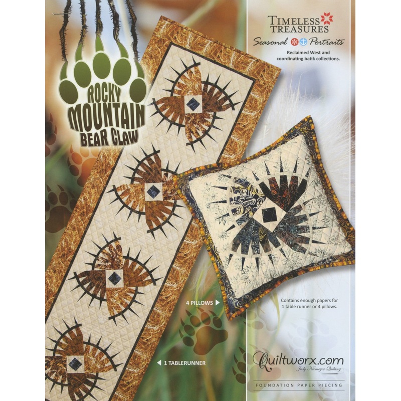 Rocky Mountain Bear Claw Table Runner # JNQ188P - Special Order
