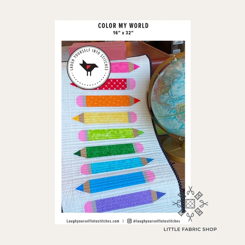Color My World | Table Runner Pattern | Laugh Yourself Into Stitches